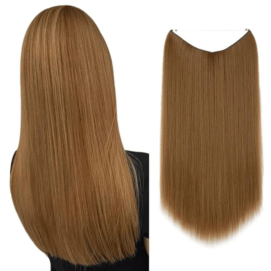 rouge-auburn-doré lisse offerte